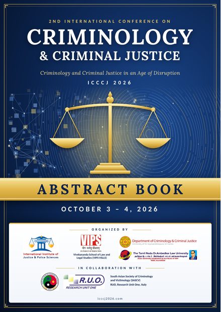 Front cover: Second International Conference on Criminology & Criminal Justice (ICCCJ 2026): Abstract Book